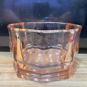 Cambridge Pink Depression Glass Octagonal Bowl Candy Dish Vintage  NO LID
